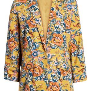 BP floral linen blazer